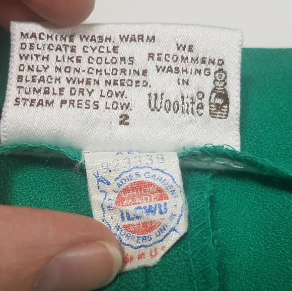 Vintage Country Suburbans Green Pants Slacks - Picture 3 of 4